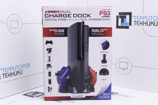 Док-станция DreamGear PS3 Slim Vertical Stand w Dual Charger Dock