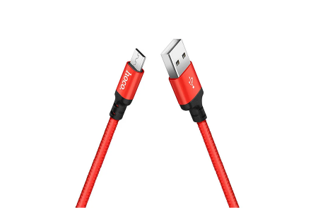 Кабель Hoco X14 Micro USB Times Speed Charging cable 1m Red/Black