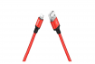 Кабель Hoco X14 Lightning Times Speed Charging cable 1m Red/Black