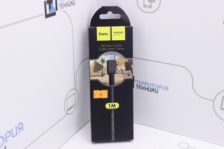 Кабель Hoco X20 Flash USB - microUSB 1m Black