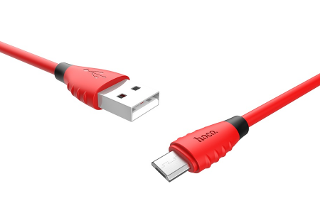 Кабель Hoco X27 Flash USB - microUSB 1.2m RED