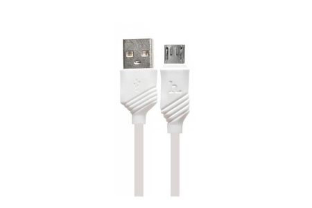 Кабель Hoco X6 KHAKI Flash USB - microUSB 1m White