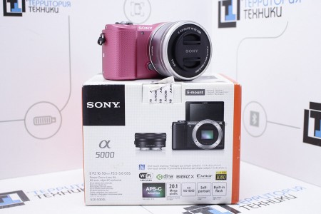 Фотоаппарат Б/У беззеркальный Sony Alpha a5000 Kit 16-50mm
