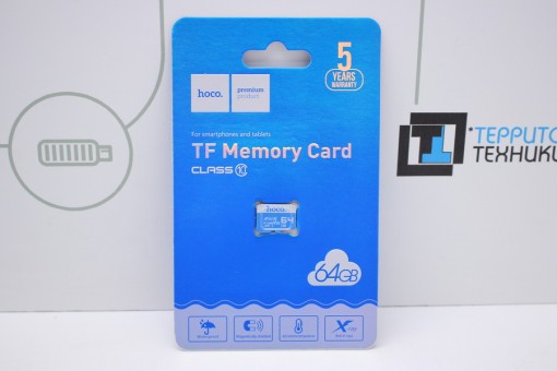 Карты памяти Hoco microSD 64GB class 10